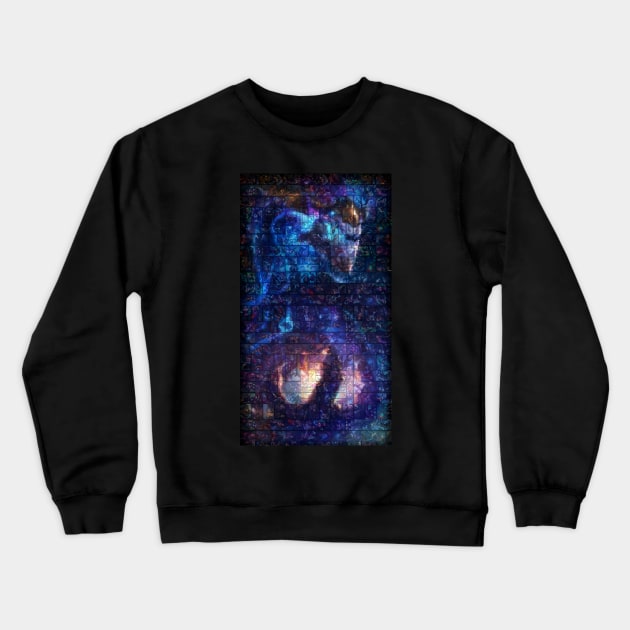 AurelionSol Mosaic Portrait 1 Crewneck Sweatshirt by nowtfancy